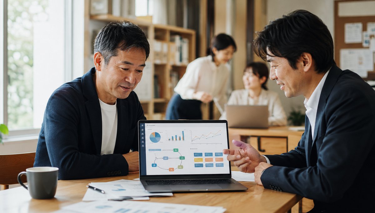 中小企業のAI導入支援・AI人材育成イメージ
